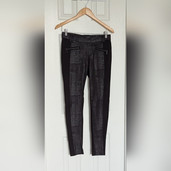 NWOT Suko Jeans Womens (Size 4) Elastic Waist w/Faux-Leather Panels Skinny Pants - Picture 9 of 16